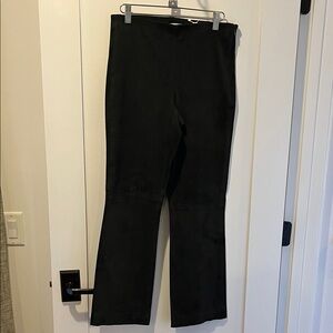 Vince Suede Black Ankle & Cropped Pant